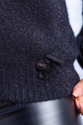 
Оригинальный свитер оверсайз черного цвета, производство Serianno Турция. Покро. . фото 6