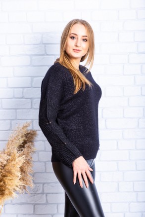 
Оригинальный свитер оверсайз черного цвета, производство Serianno Турция. Покро. . фото 3