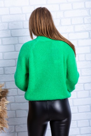 
Оригинальный свитер оверсайз зеленого цвета, производство Serianno Турция. Покр. . фото 3