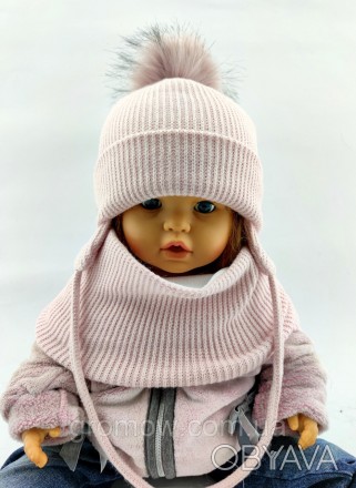 
 
Тёплая вязаная детская шапка. Очень приятная, мягкая и тёплая ткань. Для дево. . фото 1
