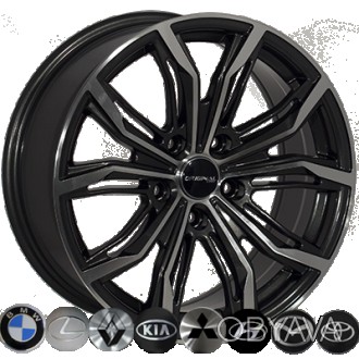 Диски литые R17 PCD5x108 на Ford, Land Rover, Volvo ZW 2747 BF-P ET40 DIA65.1 7.. . фото 1