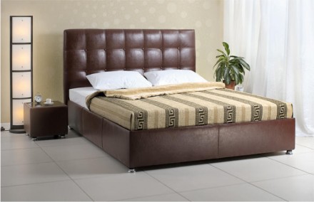 Купить фабричную двуспальную кровать с матрасом недорого можно в нашем мебельном. . фото 3