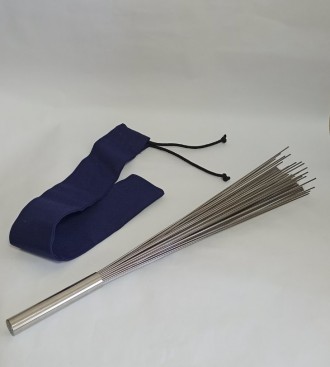 Железный веник с нержавейки для масажа диаметр прутика 2мм в бежовом и синем чех. . фото 3