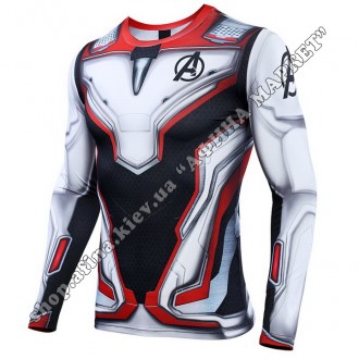 Купить Rashguard + леггинсы для детей. Рашгард с длинным рукавом Avengers Quantu. . фото 3