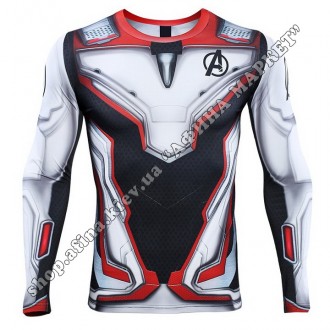 Купить Rashguard + леггинсы для детей. Рашгард с длинным рукавом Avengers Quantu. . фото 4