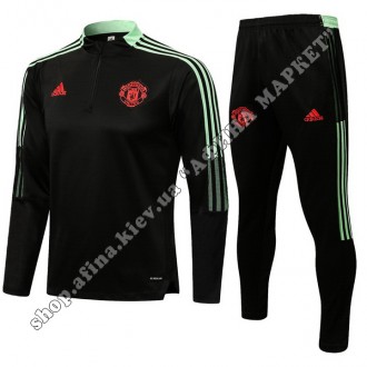 Купить футбольный костюм для мальчика Манчестер Юнайтед 2021-2022 Black Adidas в. . фото 2