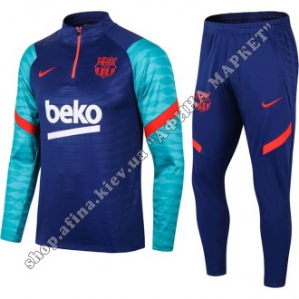 Купить футбольный костюм для мальчика Барселона 2021-2022 Blue Nike в Киеве. ☎Vi. . фото 2