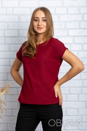 
Легкая блузка Cliche, производство Турция. Цвет блузки бордовый. Материал блузк. . фото 1