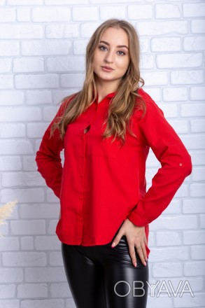 
Легкая блузка-рубашка от турецкой фабрики Mixray. Рубашка свободного покроя, уд. . фото 1