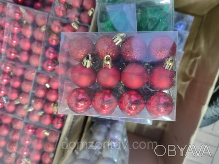 Новогодние шарики отлично подойдут для украшения новогодней елки, а так же для д. . фото 1