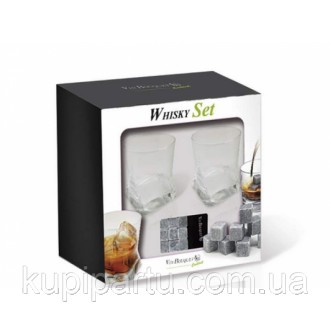 Набор для виски Дуэт от бренда Vin Bouquet состоит из двух стаканов и комплекта . . фото 5