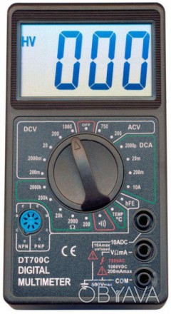 DT700C - універсальний цифровий мультиметр з опцією вимірювання температури і зв. . фото 1