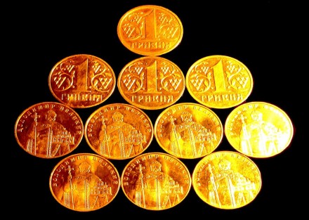 Продам , с играющим монетным блеском в коллекцию или на подарок, набор из 11 мон. . фото 3