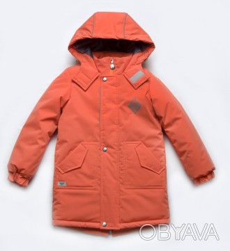 Стильная зимняя куртка-пальто универсального цвета — подойдет и девочке, и мальч. . фото 1