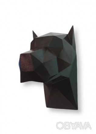 Настенный декор Голова собаки в стиле Loft выполнен из легкого металла. Идеально. . фото 1