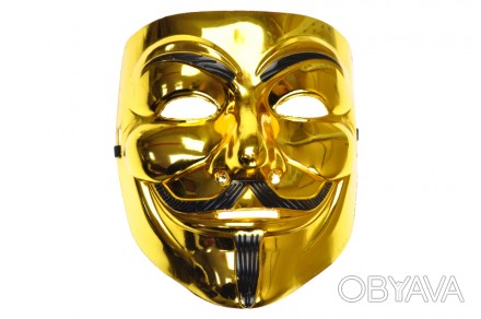 
Маска "Анонімус" золотого кольору Детальніше тут: https://babytoys.if.ua/maska-. . фото 1