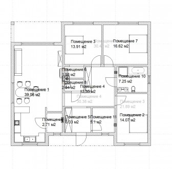 Буча, новый одноэтажный дом с продуманной планировкой.
Общая площадь дома - 125. Буча. фото 9