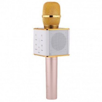 Bluetooth микрофон для караоке Q7: Bluetooth 4.0, двойной динамик, эхо + ревербе. . фото 16