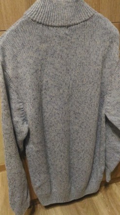 Продам мужской свитер голубой меланжевый (рябенький). В реале более насыщенно го. . фото 4