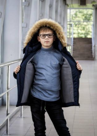 Зимняя куртка на мальчика “Классик”
р-р 30-40 
рост 122 -152 см
Температурный ре. . фото 3