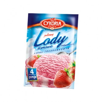 Сухое домашнее мороженное клубничное Lody Domowe ТМ "Cykoria" 60г.. Дніпро. фото 1 Сухое домашнее мороженное клубничное Lody Domowe ТМ "Cykoria" 60г.. Дніпро. фото 1