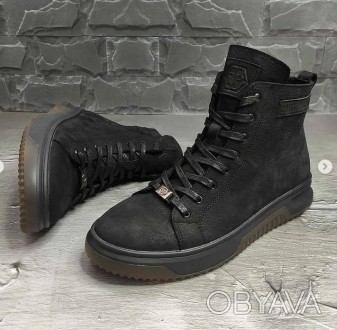Мужские зимние кожаные ботинки Philipp Plein model-B51
размеры 40,41,42,43,44,45. . фото 1