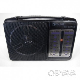 Радиоприемник GOLON RX-607 Принимает трансляции радиостанций в FM, AM, SW (УКВ,С. . фото 1