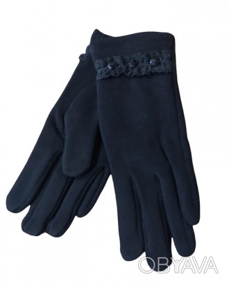 Зимние перчатки 
Перчатки " Варвара " изготовлены из стрейчевого трикотажа. Эта . . фото 1