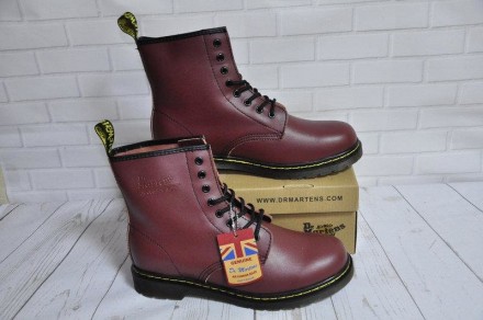                Женские Ботинки  Dr.Martens 1460 (БОРДОВЫЕ)  ХАРАКТЕРИСТИКИ ТОВАР. . фото 5