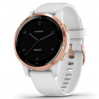 Смарт-часы Garmin vivoactive 4S, White with Rose-gold Hardware (010-02172-23). Киев. фото 1 Смарт-часы Garmin vivoactive 4S, White with Rose-gold Hardware (010-02172-23). Киев. фото 1