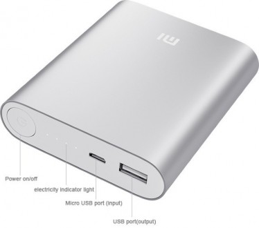 Аккумулятор зарядное PowerBank 10400 SilverПортативный аккумулятор Power Bank 10. . фото 6