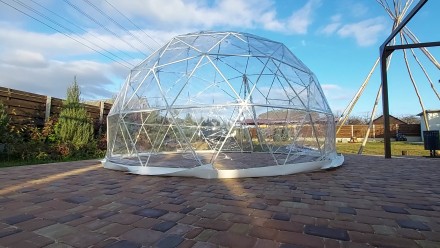 В наличии купольные шатры для всесезонной эксплуатации размер ф4м. каркас металл. . фото 2