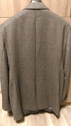 Продам мужской пиджак серого цвета в мелкую клеточку  на 50 р-р. 100%  Vergine w. . фото 3