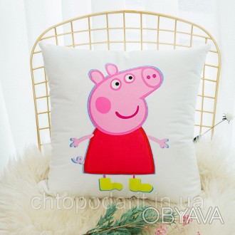 Наволочка на подушку мультгерой "Свинка" - это прекрасная идея для подарка ребен. . фото 1