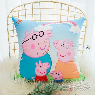 Подушка декоративная мультгерой "Свинка" - это прекрасная идея для подарка ребен. . фото 1