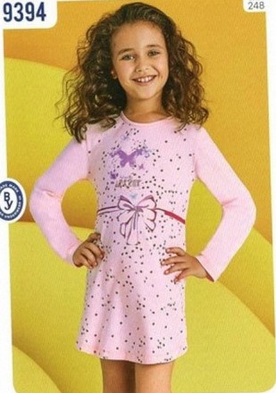 Сорочка для девочки Baykar Арт. 9394-248
Состав: 95% хлопок 5% эластан
Цвет: 248. . фото 2