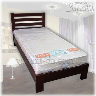 Кровать изготовлена из массива сосны. Модель имеет стандартную длину спального м. . фото 3