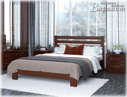 Кровать изготовлена из массива сосны. Модель имеет стандартную длину спального м. . фото 2