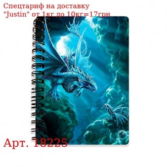 Блокнот 18225 драконы, 10, 5-14, 5см, клетка, на пружине, 3D, 24шт,. Харьков. фото 1 Блокнот 18225 драконы, 10, 5-14, 5см, клетка, на пружине, 3D, 24шт,. Харьков. фото 1