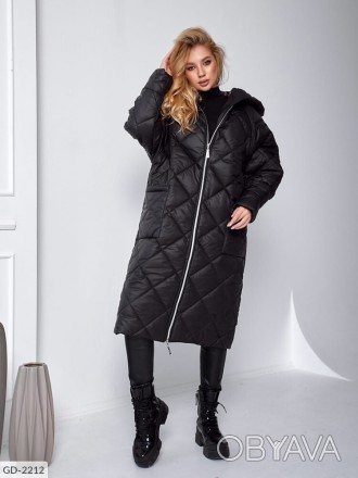 Женская Зимняя длинная теплая Куртка Черная Батал
Код 015261
Размер: 42-48, 50-5. . фото 1