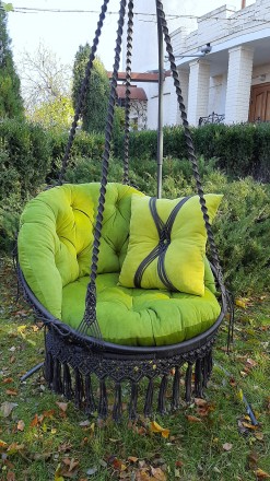 Шикарное удобное подвесное кресло, с богатыми, мягкими, похожими на облака подуш. . фото 8