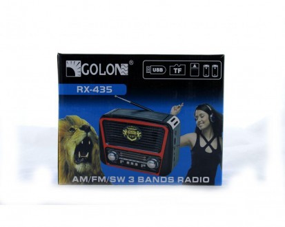  Радиоприемник колонка MP3 Golon RX-435 Red Основным назначением выступает прием. . фото 3