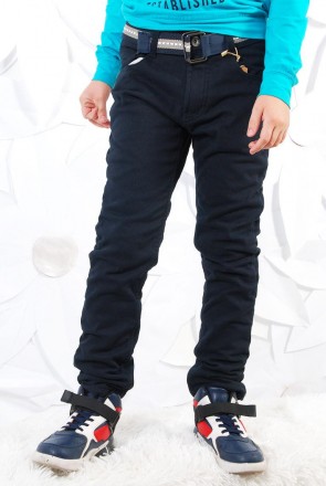 Котоновые утепленные брюки для мальчика классического покроя.
Ткань с антистатич. . фото 2