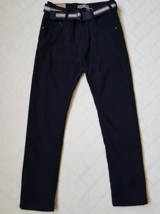 Котоновые утепленные брюки для мальчика классического покроя.
Ткань с антистатич. . фото 4
