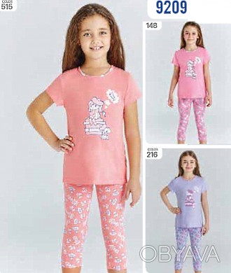Піжама для дівчинки Арт 9240 колір 226
Піжама для дівчинки ( штани на манжеті )
. . фото 1