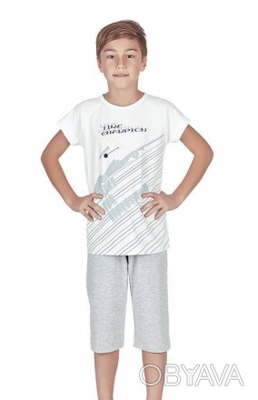 Пижама для мальчика Арт 9610
Пижама для мальчика ( бриджи)
Состав: 95% хлопок 5%. . фото 1