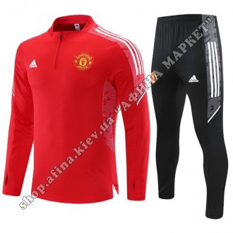 Купить футбольный костюм для мальчика Манчестер Юнайтед Adidas 2021-2022 Red в К. . фото 2