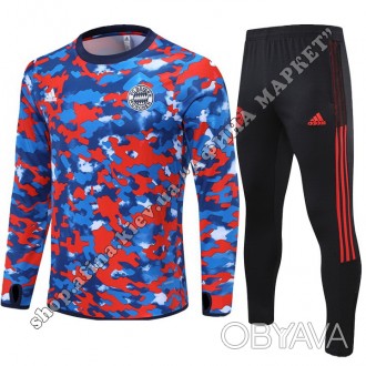 Купить футбольный костюм для мальчика Бавария Мюнхен 2022 Adidas камуфляж в Киев. . фото 1