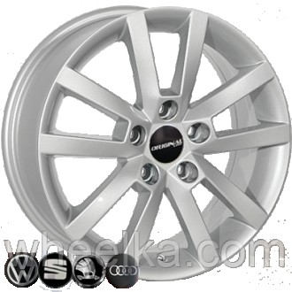 Диски литые R16 PCD5x112 на Skoda, Seat, Audi, VW, Mercedes, BMW ZW BK711 S ET50. . фото 2