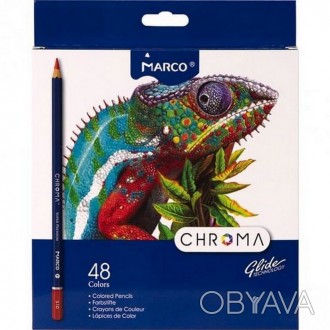 Олівці кольорові MARСO Chroma 48 кольорів 8010-48СВ
 
Кольорові олівці Marco Chr. . фото 1